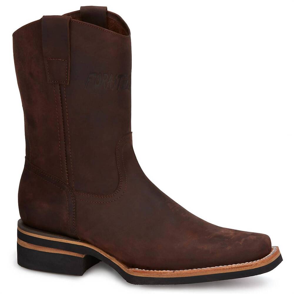 NEW FORASTERO men's western suede leather boots in brown